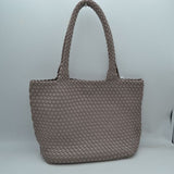 Woven Tote Bag with Matching Zipper Pouch