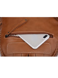 Woven backpack purse for women beige 2068 BR