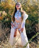 Long LED Light Up Faux Fur Coat