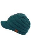 C.C Versatile Ribbed Knit Brim Beanie
