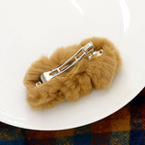Faux Fur Triple Pom Pom Barrette