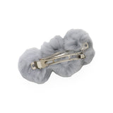 Faux Fur Triple Pom Pom Barrette