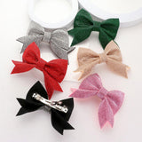 Sparkly Bling Stone Bow Hair Barrette