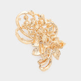 Pearl Embellished Bouquet Pin Brooch