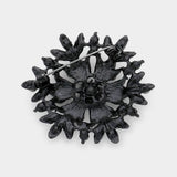 Bubble Stone Cluster Snowflake Pin Brooch