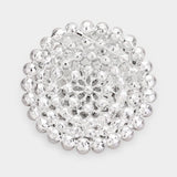 Pearl Cluster Round Pin Brooch