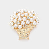 Pearl Bouquet Pin Brooch