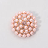Rhinestone Pointed Pearl Pin Brooch / Pendant