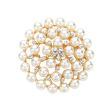 Rhinestone Pointed Pearl Pin Brooch / Pendant