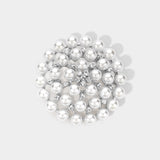 Rhinestone Pointed Pearl Pin Brooch / Pendant