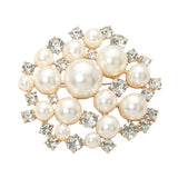 Pearl Cluster Pin Brooch