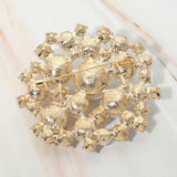 Pearl Cluster Pin Brooch