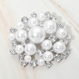 Pearl Cluster Pin Brooch