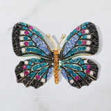 Rhinestone Pave Butterfly Pin Brooch