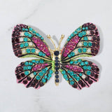Rhinestone Pave Butterfly Pin Brooch