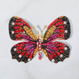 Rhinestone Pave Butterfly Pin Brooch