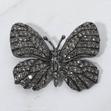 Rhinestone Pave Butterfly Pin Brooch