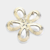 Crystal Rhinestone Flower Brooch