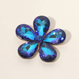 Crystal Rhinestone Flower Brooch