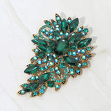 Women's Crystal Bouquet Pin Brooch / Pendant