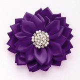 Pearl Pointed Flower Ribbon Brooch Hair Clip