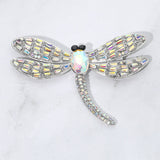 Sparkling Stone Embellished Dragonfly Pin Brooch