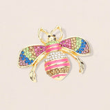 Crystal Paved Honey Bee Pin Brooch