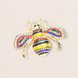 Crystal Paved Honey Bee Pin Brooch
