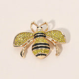 Crystal Paved Honey Bee Pin Brooch