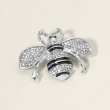 Crystal Paved Honey Bee Pin Brooch