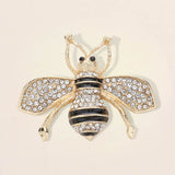 Crystal Embellished Honey Bee brooch