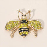 Crystal Embellished Honey Bee brooch