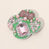 Floral Pearl Bow Embellished Pin Brooch