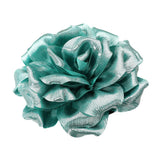 Metallic Fabric Flower Pin Brooch Hair Clip Hair Band Bracelet