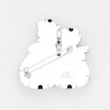 Christmas Metal Snowman Pin Brooch Pendant