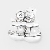 Christmas Metal Snowman Pin Brooch Pendant