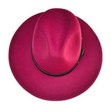 Belt Band Pointed Fedora Hat