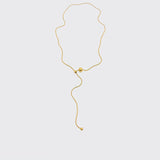 Ball drawstring snake chain necklace stainless steel necklace for women minimalist simple elegant stainless steel jewelry