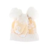 BABY Daisy C.C Pom Pom Beanie and Glove Set