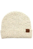 C.C Solid Boucle Yarn Beanie Hat with Cuff