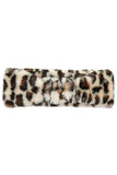 C.C Leopard Pattern Faux Fur Headwrap