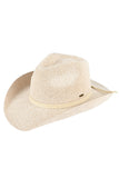 C.C Women's Terry Cloth Band Trim Cowboy Hat