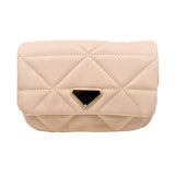 Faux Leather Rectangle Clutch Crossbody Bag