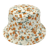 Floral Printed Corduroy Bucket Hat