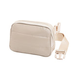 Glossy Puffer Rectangle Sling Bag Fanny Bag Belt Bag