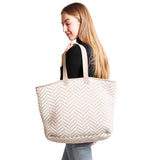 Herringbone Tote Bag