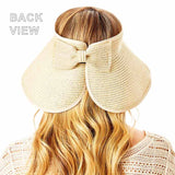 Talk To The Sand Message Roll Up Foldable Visor Sun Hat