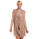 Waterfall Lapel Satin Vest