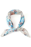 Big Flower Pattern Print Bandana Summer Scarf