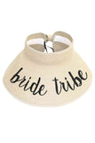Bride Tribe Roll Up Paper Visor Hat